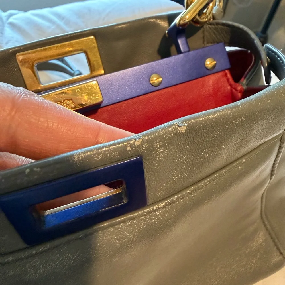 Fendi Leather Mini Peekaboo - Picture 14 of 16